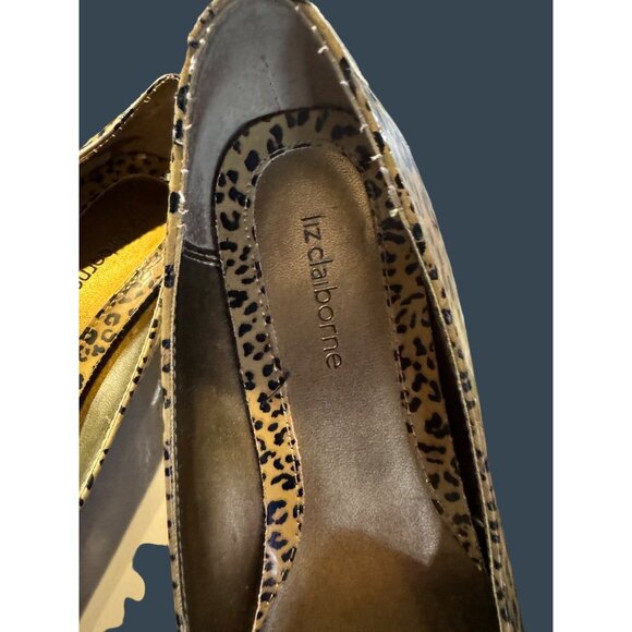 Leopard Print Square Toe Flats Womens Shoes 6.5M By Philicia Synthetic Material - Picture 11 of 15